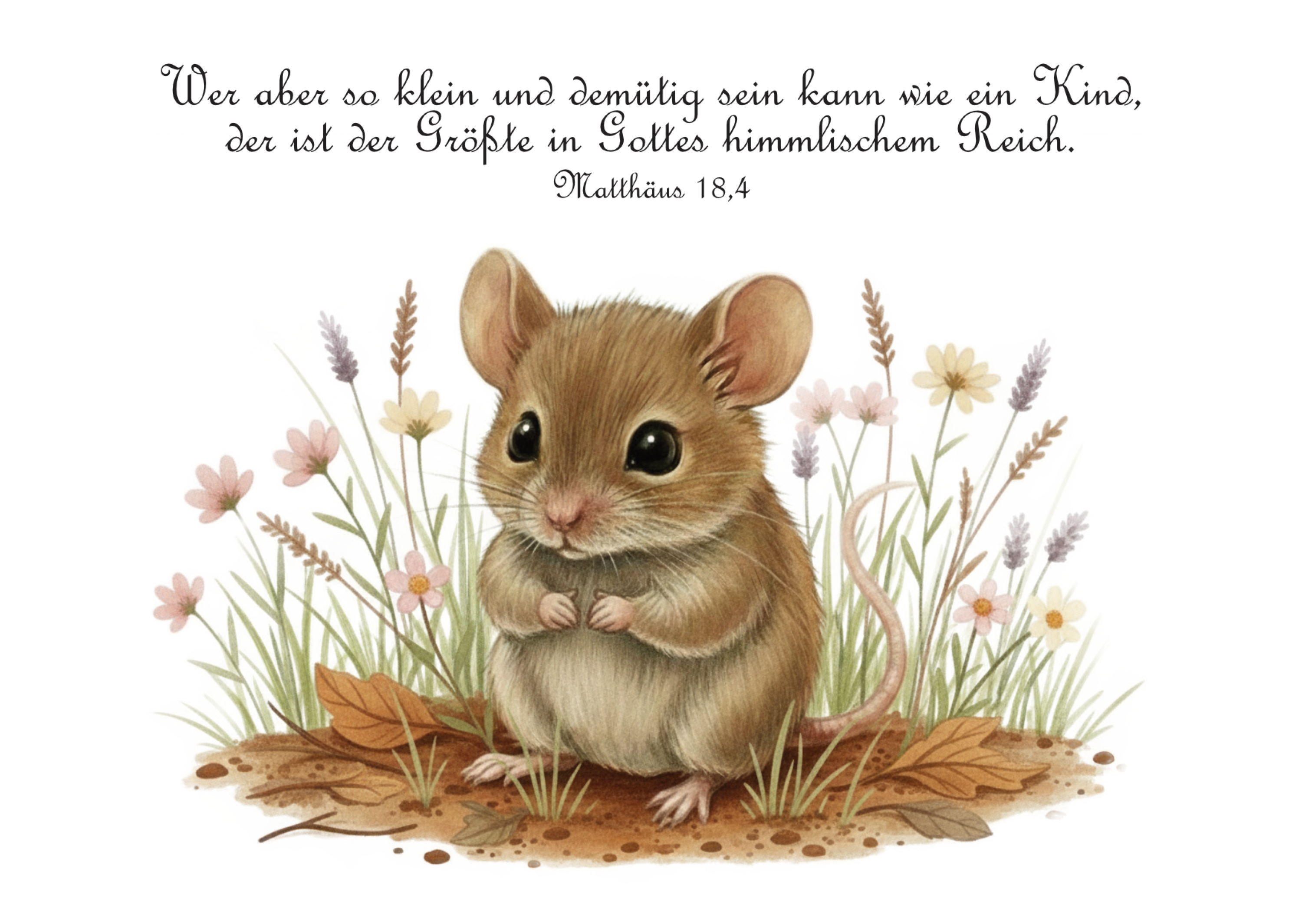 Postkarte "Maus"